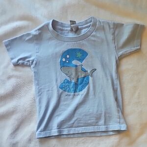 Gildan Kids Shark Graphic Tee - Light Blue